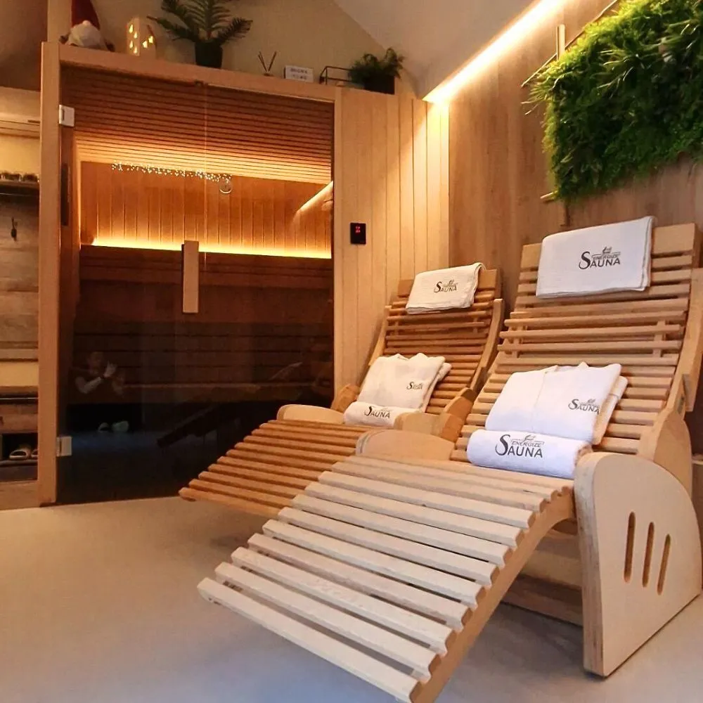 Energize sauna i masaže privatna sauna interijer